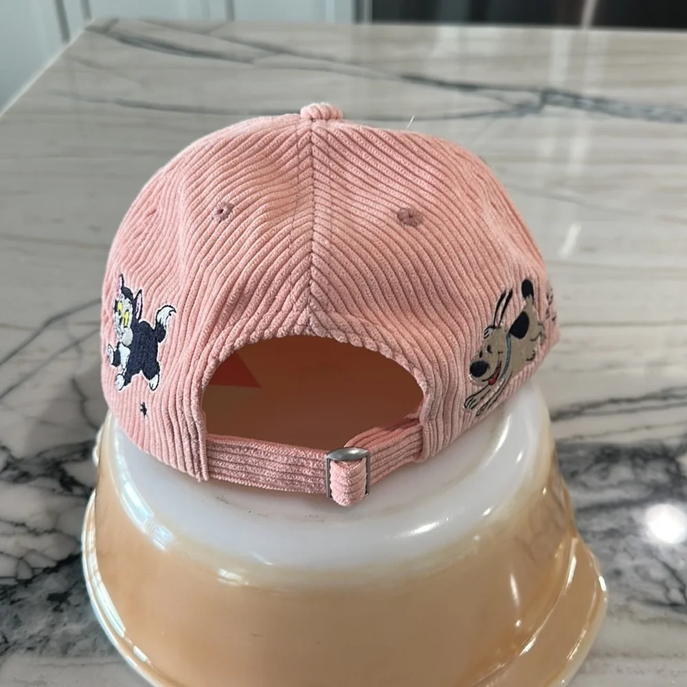 2023 Disney Parks Peach Corduroy Hat/Cap with Disney 